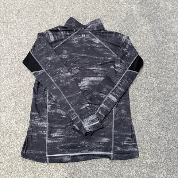 UA Run Under Armour Shirt Men Medium 1/4 Zip Pullover HeatGear Performance - Picture 8 of 9